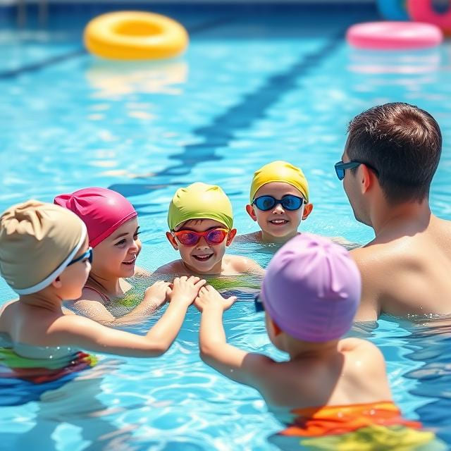 clases de natación para niños