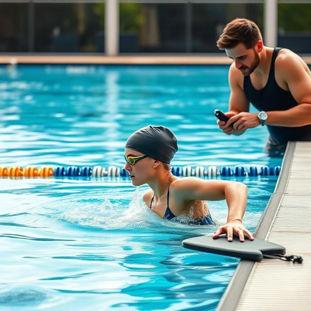 entrenamiento de técnicas de natación